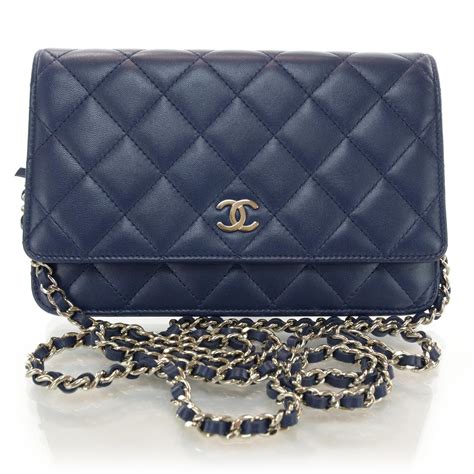 chanel wallet navy|chanel woc wallet.